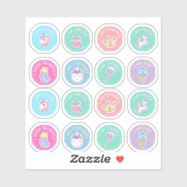 Adesivo Autocolantes de Afirmação Coloridos