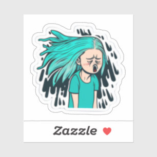 Adesivo "autocolantes de anime garotas" "adesivos de anime