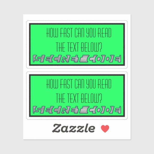 Adesivo Autocolantes de código secreto (Folha)