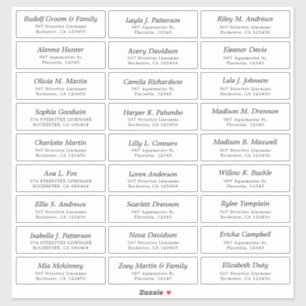 Adesivo Autocolantes de Convidado Personalizáveis