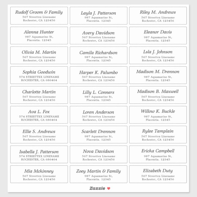 Adesivo Autocolantes de Convidado Personalizáveis (Folha)