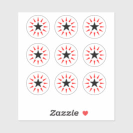 Adesivo Autocolantes de Design com pinball em estrela