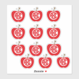 Adesivo Autocolantes de maçã ABC