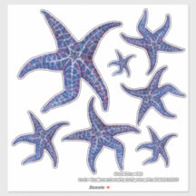 Autocolantes de Starfish - AZUL