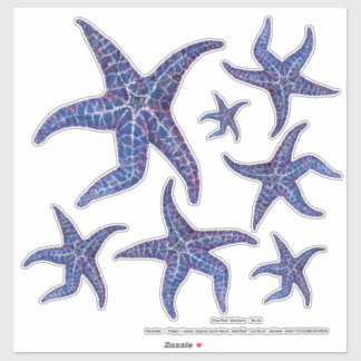 Adesivo Autocolantes de Starfish - AZUL