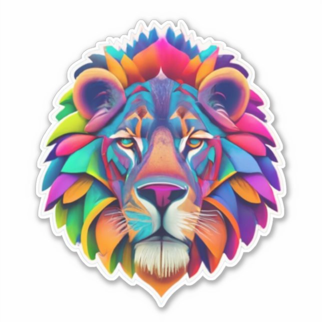 Adesivo Autocolantes do Lion Pride Pack para todas as idad (Frente)