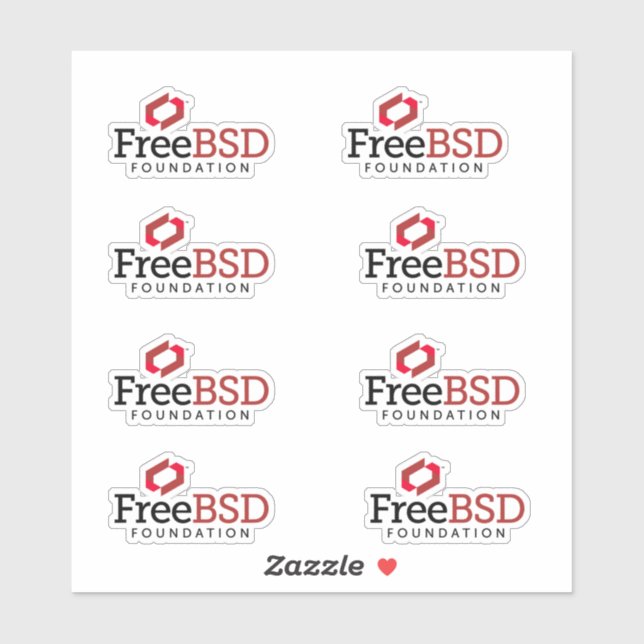 Adesivo Autocolantes FreeBSD Foundation (Folha)