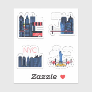 Adesivo Autocolantes NYC (Nova Iorque)