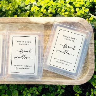 Adesivo Autocolantes personalizados 2x3" de cera translúc