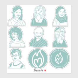 Adesivo Autocolantes turquesa de 8"