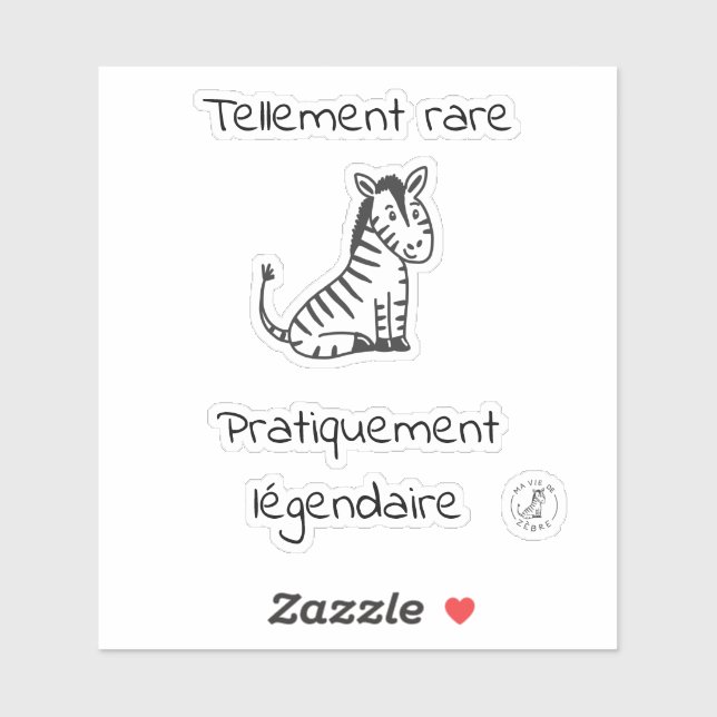 Adesivo Autocollant rare légendaire (Folha)