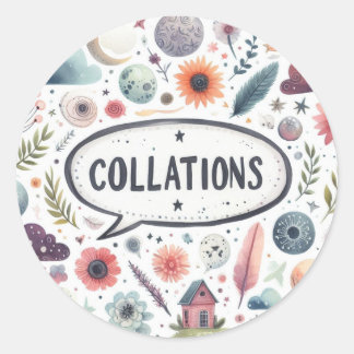 Adesivo Autocollants ronds classiques (Collations)