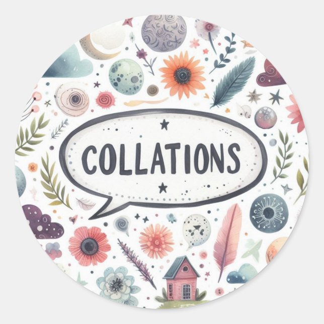 Adesivo Autocollants ronds classiques (Collations) (Frente)