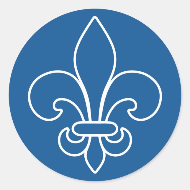 Adesivo AutocollantX20 Flor de lys francês moderna (Frente)