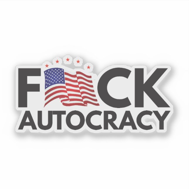 Adesivo Autocracia eficaz (Frente)