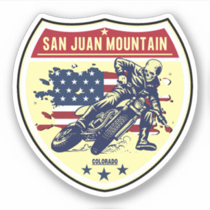 Adesivo Autoestrada Colorado Scenic Byway San Juan Skyway