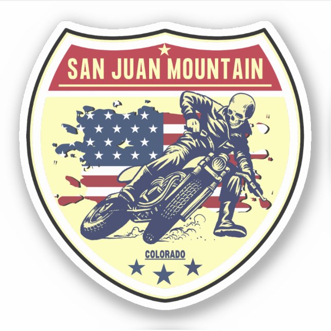 Adesivo Autoestrada Colorado Scenic Byway San Juan Skyway  (Frente)