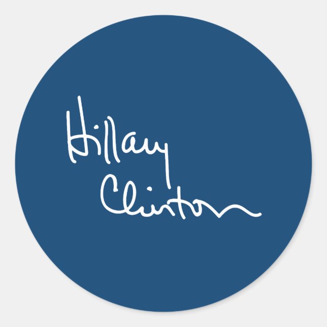 Adesivo Autografo Hillary Clinton (branco) -.png (Frente)