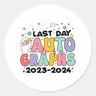 Adesivo Autografos Do Dia 2023-2024 Retro No Último Dia Da