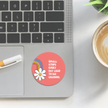 Automotim Sticker com Daisy & Rainbow