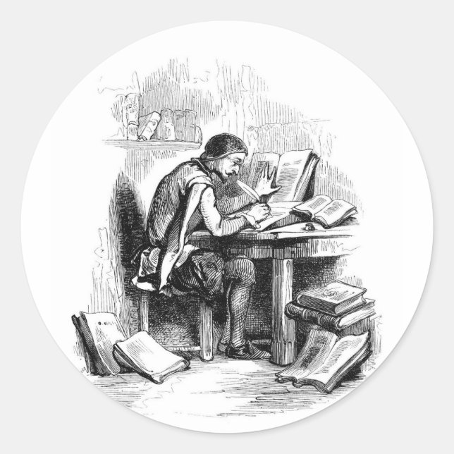 Adesivo Autor de Escritor de Livro Anterior (Frente)