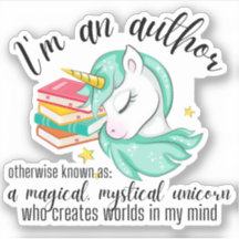 Autor Unicorn Sticker
