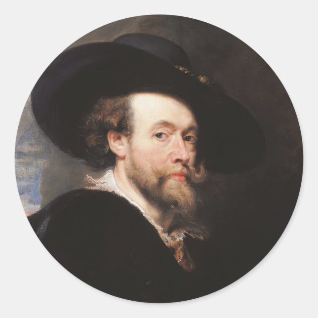 Adesivo Autorretrato de Sir Peter Paul Rubens (Frente)