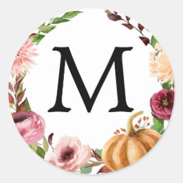 Adesivo Autumn Bliss Monogramas favorece os Stickers Rusti