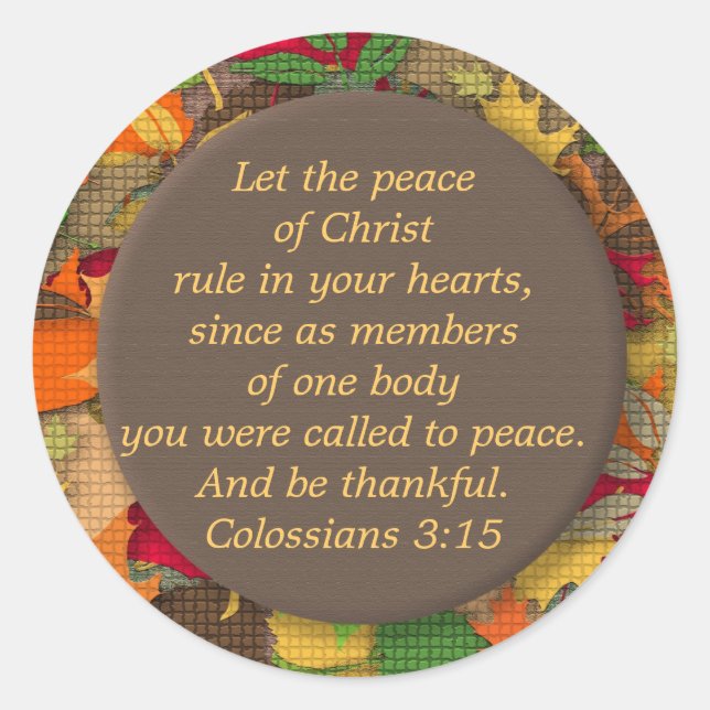 Adesivo Autumn Deixa Bíblia Verse-Thankakeker (Frente)