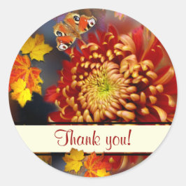 Adesivo Autumn Dreaming ~ Round Chrysanthemum Sticker