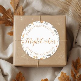 Adesivo Autumn Floral e Berries Personalizados com Present