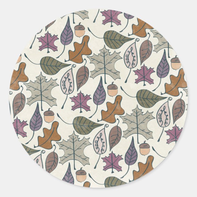 Adesivo Autumn Leaves e Acorns Stickers (Frente)