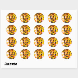 Adesivo Autumn Leaves [Round Seal]
