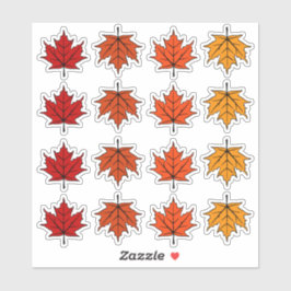 Adesivo Autumn Maple Leaves