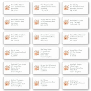 Adesivo Autumn Nome do Destinatário Individual Endereço