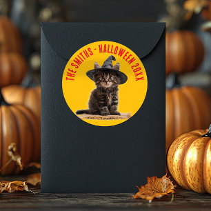 Adesivo Autumn Orange E Red Kitten Witeen