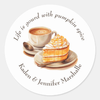 Adesivo Autumn Pumpkin Spice and Slice