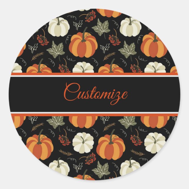 Adesivo Autumn Pumpkins (Frente)