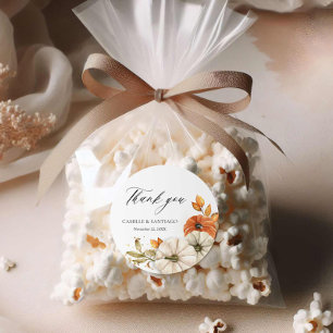 Adesivo Autumn Rustic Obrigado Stickers