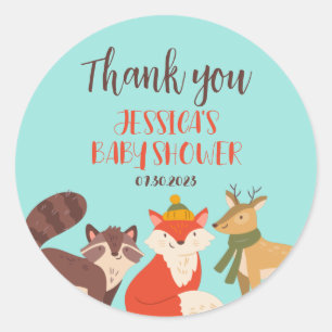 Adesivo Autumn Woodland Chá de fraldas