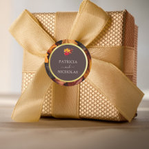 Autumn Woody Brown & Elegant Ouro Casamento