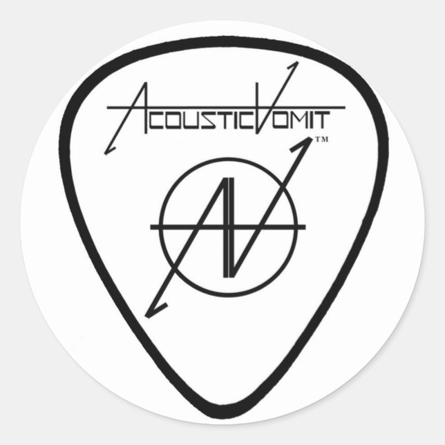 Adesivo AV Guitar Pick Sticker (Frente)