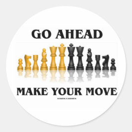 Adesivo Avançar Faça Sua Mover (Chess Set)
