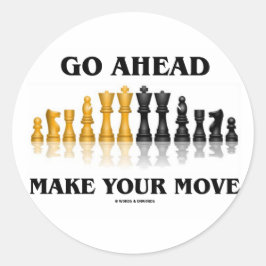 Adesivo Avançar Faça Sua Mover (Chess Set)