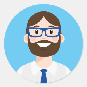 Adesivo Avatar de Trabalhador Profissional
