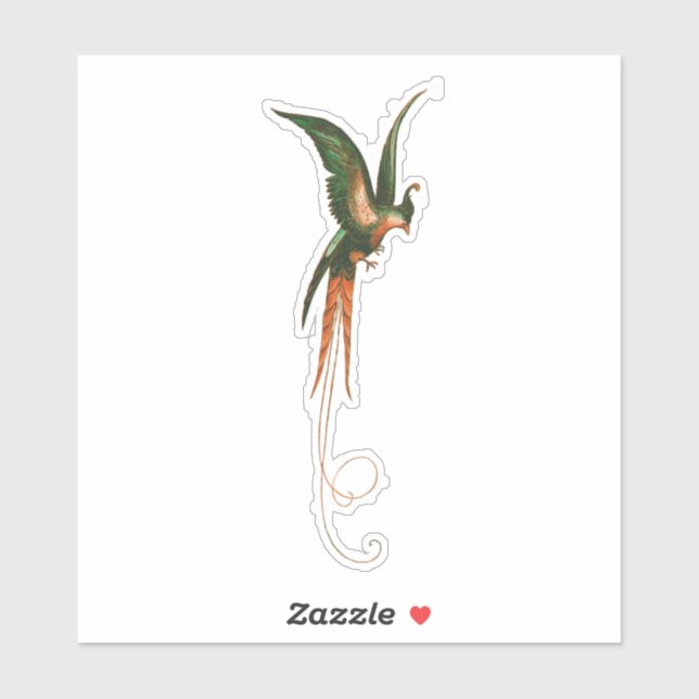 Adesivo Ave da Arte do Paraíso (Folha)