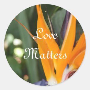 Adesivo Ave de selagem de envelopes de casamento do Paraís