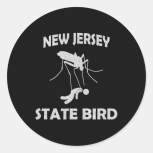 Adesivo Ave do Estado do Mosquito de Nova Jersey Divertida