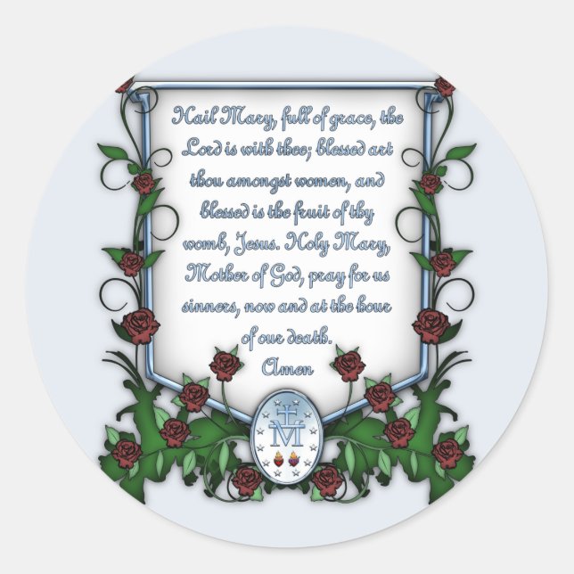 Adesivo Ave Mary (Frente)