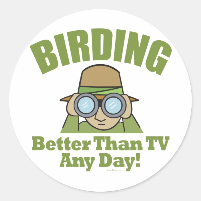 Adesivo Ave Wating, Birding (Frente)